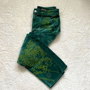 Pilcro The Wanderer Velvet Embroidered Pant